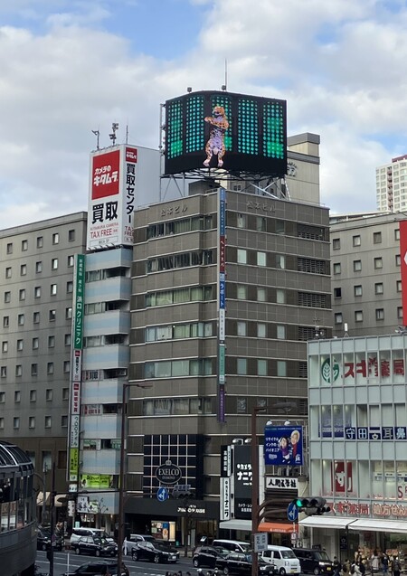 梅田松本ビル　屋上LEDビジョン